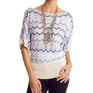 White house black market zig zag sweater size L